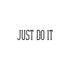 Временное тату надпись Just do it
